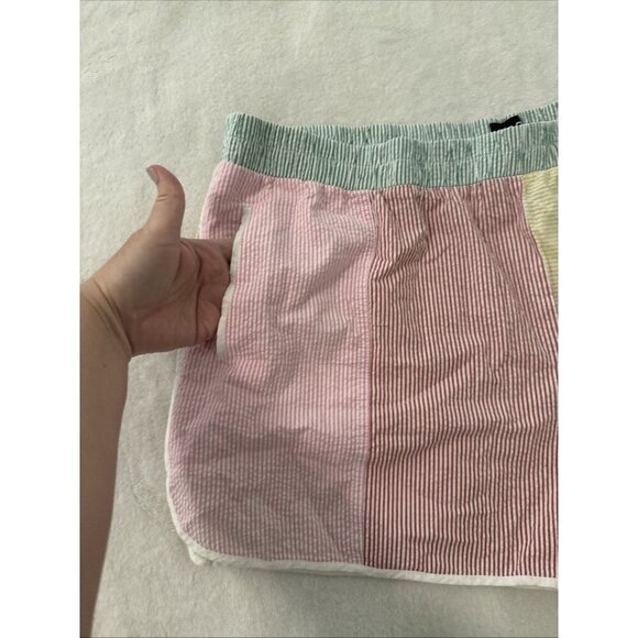 NWT Urban Outfitters BDG Women’s 3X Teagan Seersucker Shorts Colorful Patchwork - Picture 7 of 11